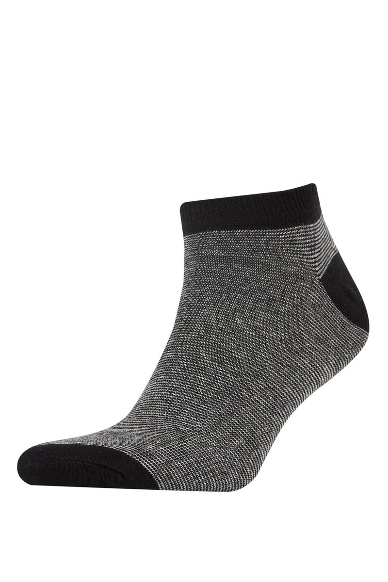 DeFacto Multicolour Man Man Printed 5 Piece Short Socks Casual - Image 3